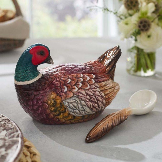 Woodland Pheasant Gravy Boat & Ladle