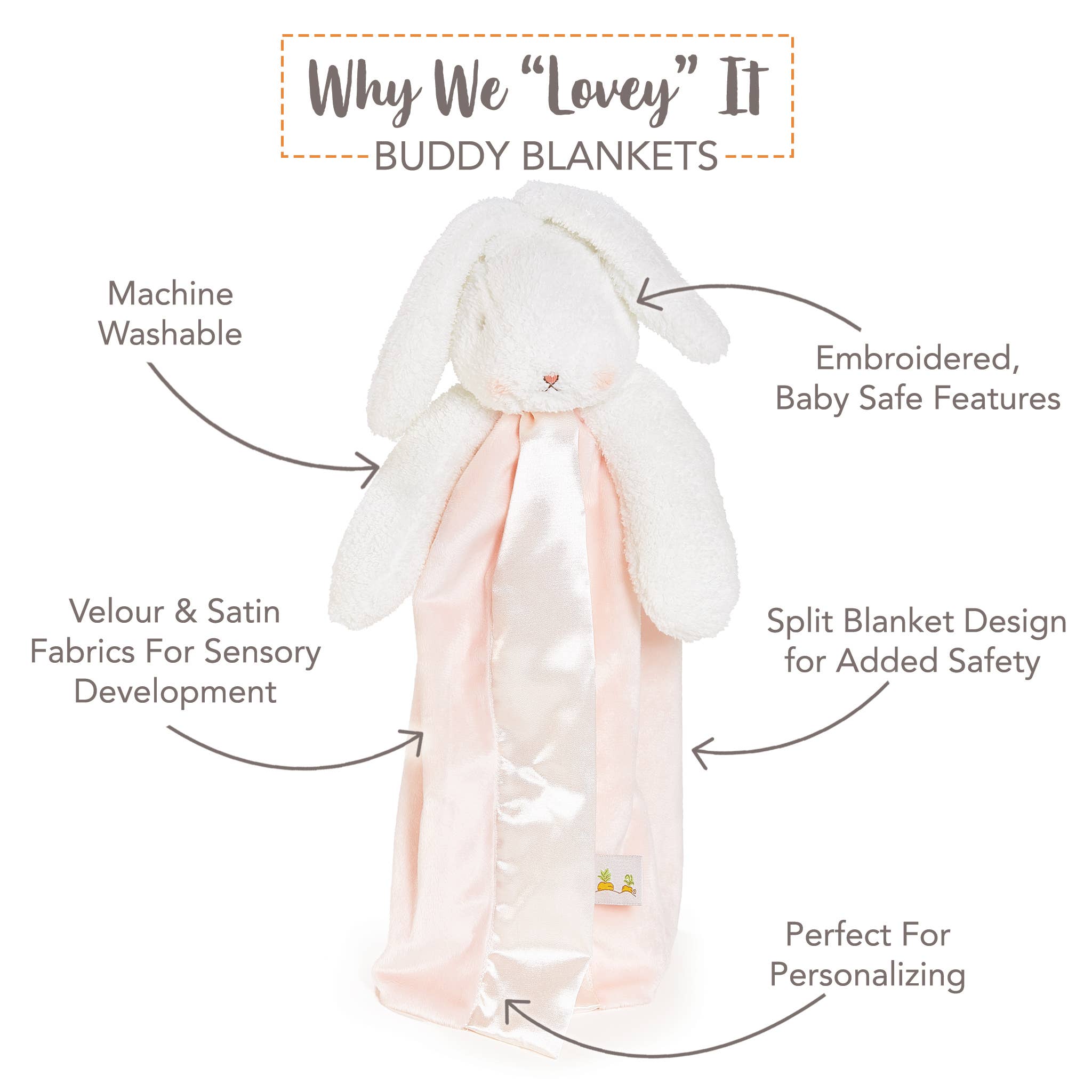 Blossom Bunny Buddy Blanket