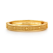 Berry Vine Hinged Bangle - Gold Berry S/M