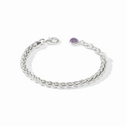 Cobblestone Silver Link Bracelet