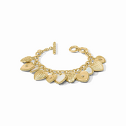 Heart Charm Gold Bracelet