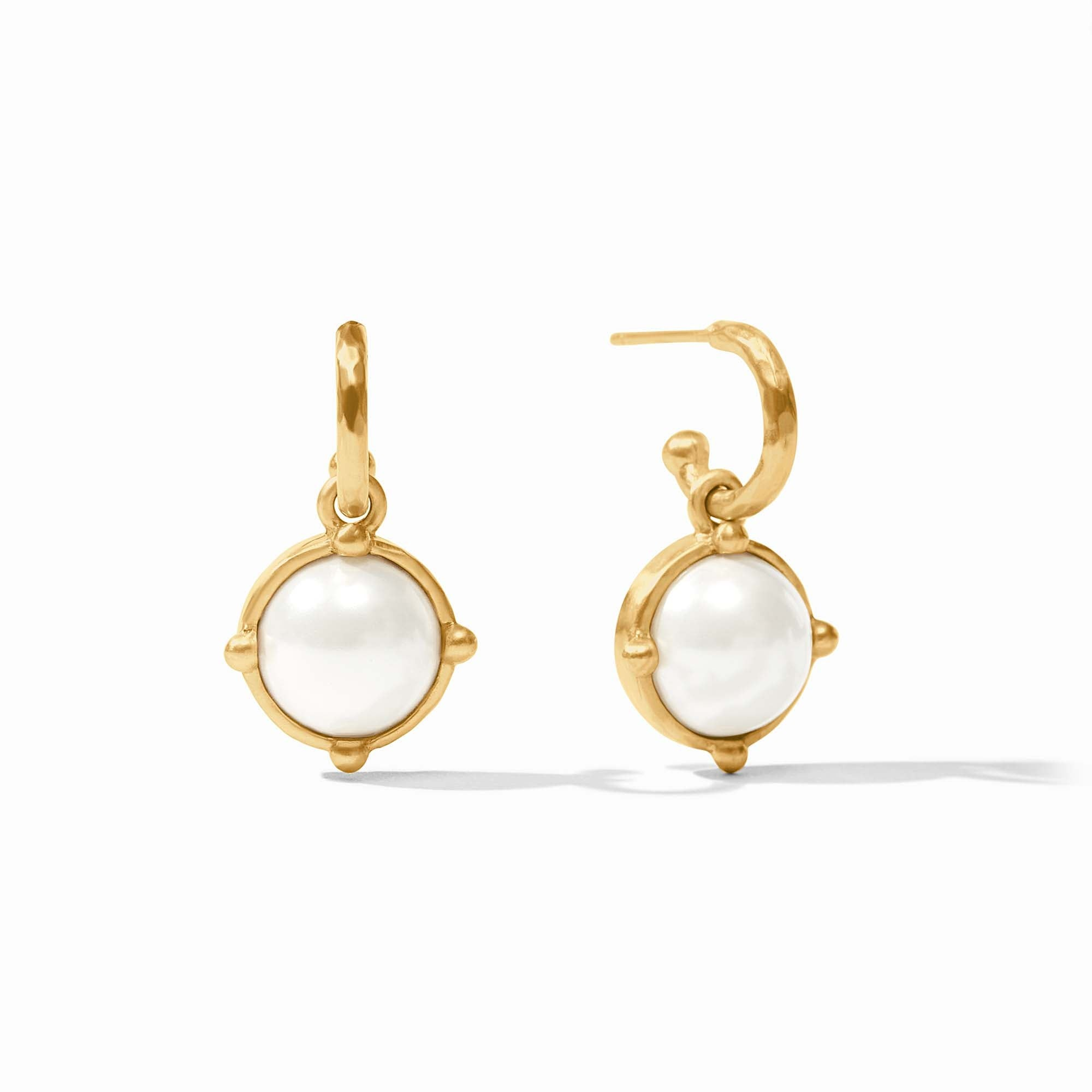 Honeybee Gold Hoop & Charm Earring