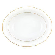 Oval Vegetable Dish - Golden Edge