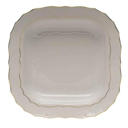 Square Fruit Dish - Golden Edge