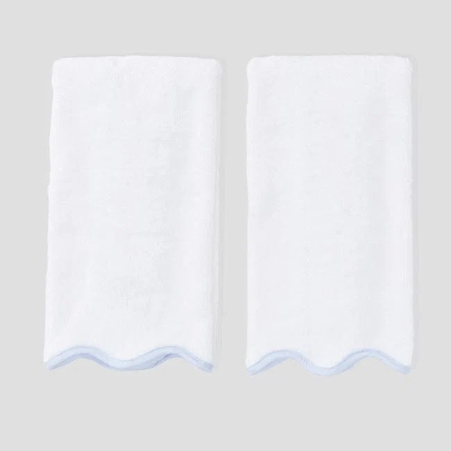 Scalloped Hand Towel (Pair)