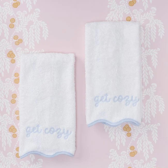 Scalloped Hand Towel (Pair)