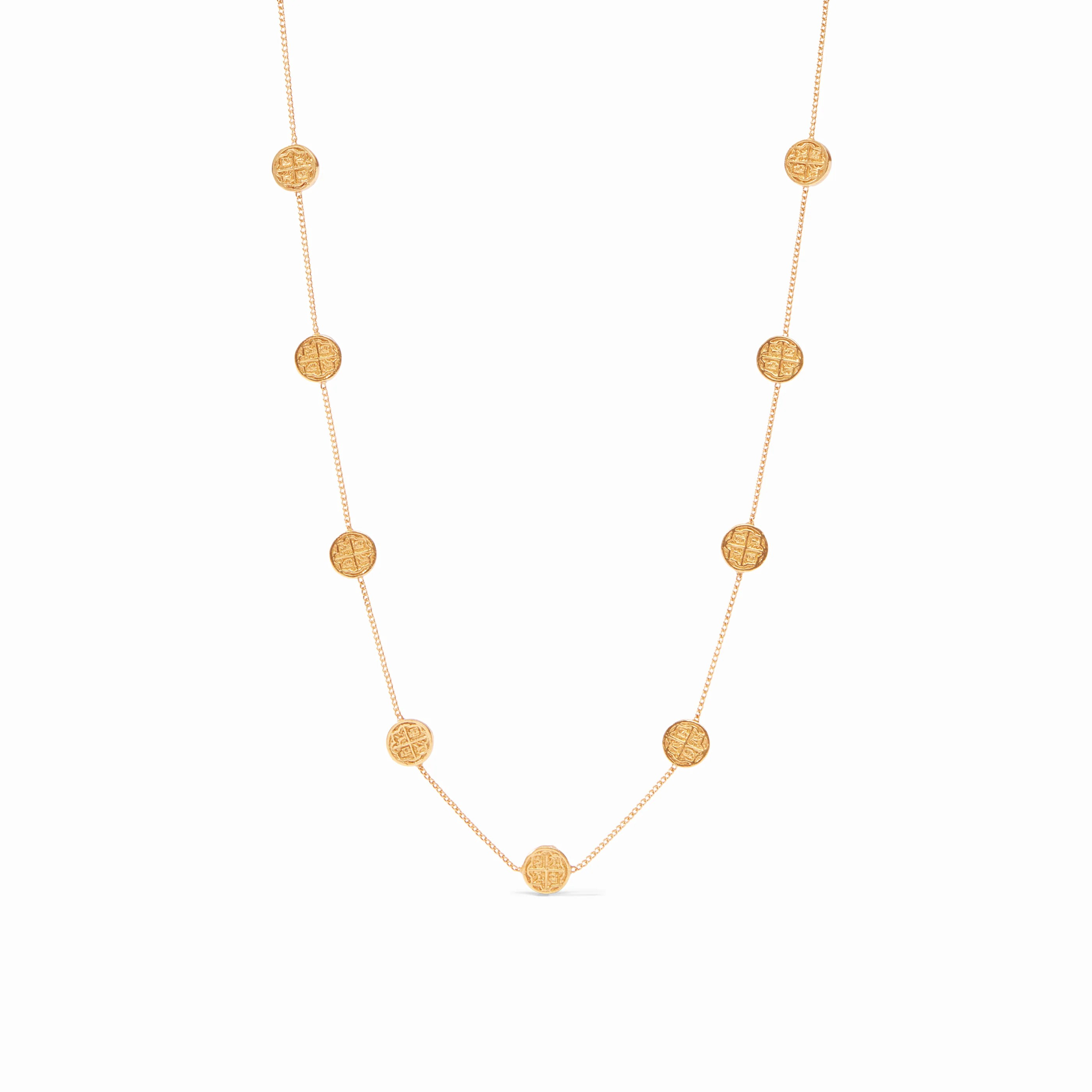 Valencia Gold Delicate Station Necklace