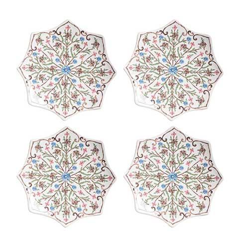 Villa Seville Scalloped Side/Cocktail Plates Set of 4
